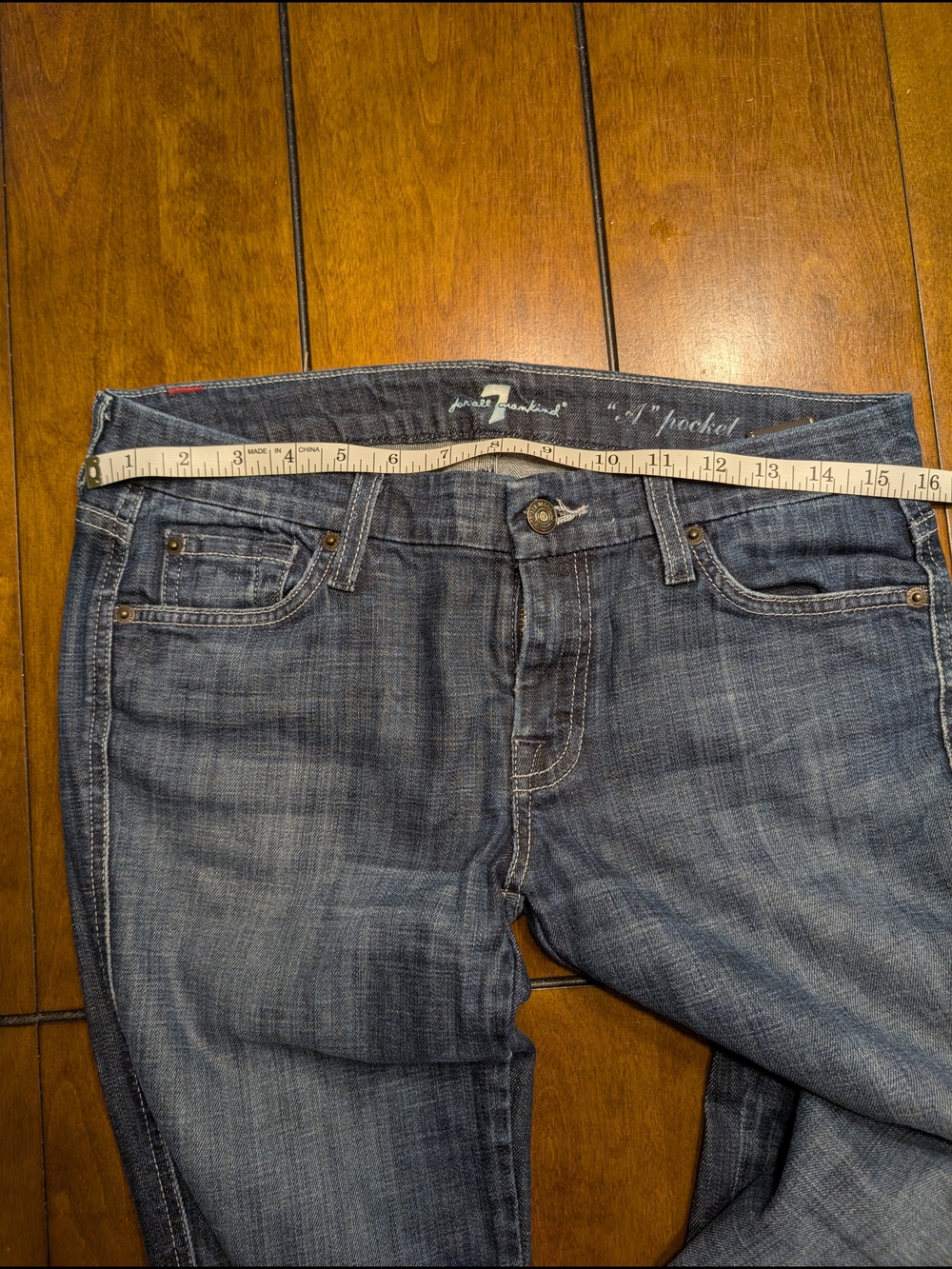 7 For All Mankind "A" Pocket Bootcut Jeans Size 29 - Picture 5 of 8
